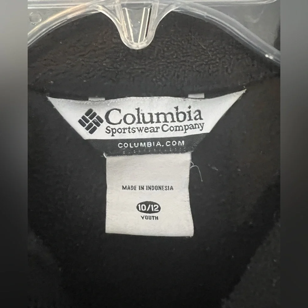 Columbia Purdue University Fleece‎ Full Zip Jacket Youth 10/12 Black and Gold